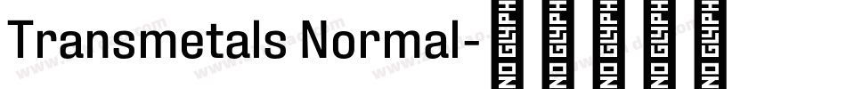Transmetals Normal字体转换